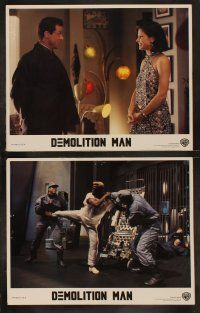 5c129 DEMOLITION MAN 8 LCs '93 Stallone as most dangerous cop & criminal Wesley Snipes!