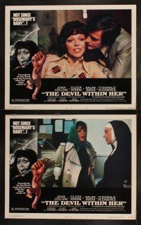 5c130 DEVIL WITHIN HER 8 LCs '76 sexy Joan Collins, Eileen Atkins, Ralph Bates!