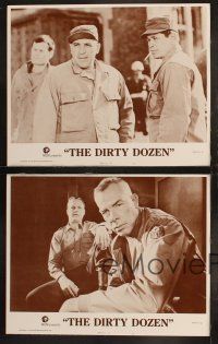 5c131 DIRTY DOZEN 8 int'l LCs R75 Lee Marvin, Charles Bronson, Cassavetes, Jaeckel, top cast!