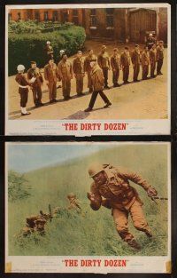 5c460 DIRTY DOZEN 7 LCs '67 Charles Bronson, Lee Marvin, John Cassavetes, Richard Jaeckel!