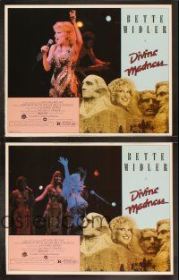 5c133 DIVINE MADNESS 8 LCs '80 wacky image of Bette Midler as part of Mt. Rushmore!