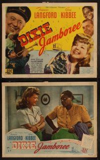 5c134 DIXIE JAMBOREE 8 LCs '44 pretty Frances Langford, boat captain Guy Kibbee, Louise Beavers!