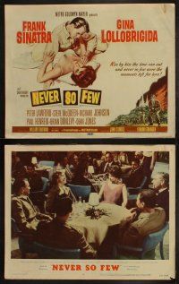 5c261 NEVER SO FEW 8 LCs '59 Frank Sinatra, sexy Gina Lollobrigida & Steve McQueen!