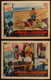 5c278 PHANTOM FROM 10,000 LEAGUES 8 LCs '56 Kent Taylor, Cathy Downs, Whalen, Kallis border art!