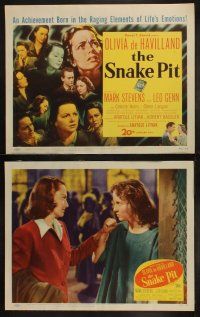 5c331 SNAKE PIT 8 LCs '49 confused mental patient Olivia de Havilland, Mark Stevens, Genn!