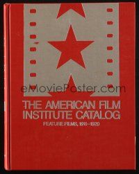 5g271 AMERICAN FILM INSTITUTE CATALOG: FEATURE FILMS 1911-1920 hardcover book '88 index only!