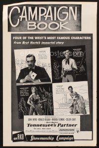 5g937 TENNESSEE'S PARTNER pressbook '55 Ronald Reagan, John Payne, sexy Rhonda Fleming!