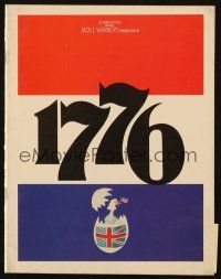 5g342 1776 souvenir program book '72 the award winning historical musical comes to the screen!