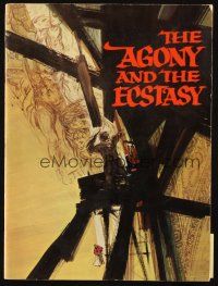 5g346 AGONY & THE ECSTASY souvenir program book '65 Charlton Heston & Rex Harrison, Carol Reed!