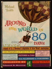 5g352 AROUND THE WORLD IN 80 DAYS souvenir program book '56 world's most honored show, balloon art!