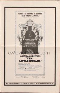 5g517 AND THEN THERE WERE NONE pressbook '75 Agatha Christie's Ten Little Indians!