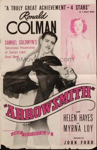 5g523 ARROWSMITH pressbook R44 Ronald Colman, Myrna Loy, John Ford, Sinclair Lewis