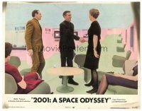 5j327 2001: A SPACE ODYSSEY LC #3 R72 Stanley Kubrick, William Sylvester w/ Rossiter & Tyzack!