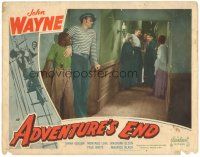 5j332 ADVENTURE'S END LC #8 R49 sailor John Wayne hides young black Paul White from crowd!