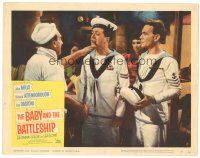 5j362 BABY & THE BATTLESHIP LC #6 '57 English sailors John Mills & Richard Attenborough!