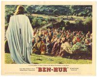 5j384 BEN-HUR LC #4 '60 a crowd listens to Jesus deliver the Sermon on the Mount, Wyler classic!