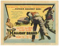 5j124 HALLIDAY BRAND TC '57 Joseph Cotten, Viveca Lindfors, Ward Bond, father against son!