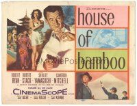 5j133 HOUSE OF BAMBOO TC '55 Sam Fuller, artwork of Robert Ryan, sexy Shirley Yamaguchi!