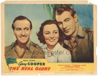 5j764 REAL GLORY LC '39 close up of pretty Andrea Leeds between Gary Cooper & David Niven!