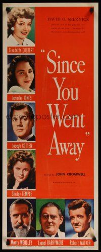 5m755 SINCE YOU WENT AWAY insert R56 Claudette Colbert, Jennifer Jones, Shirley Temple, Barrymore!