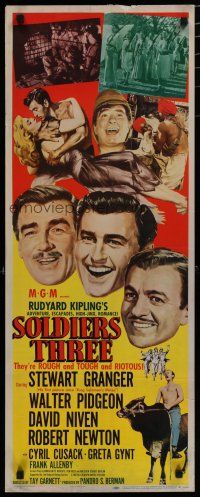 5m763 SOLDIERS THREE insert '51 Granger, Pidgeon & Niven in unauthorized Gunga Din!