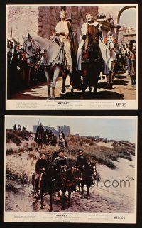 5w165 BECKET 2 color 8x10 stills R67 Richard Burton in the title role, Peter O'Toole, John Gielgud