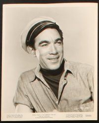 5w629 ANTHONY QUINN 5 8x10 stills '40s-50s cool close up portraits of the Mexican actor!