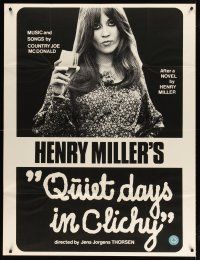 5x443 QUIET DAYS IN CLICHY special 38x50 '71 Thorsen's Stille dage i Clichy, Henry Miller novel!