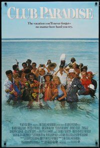 5y164 CLUB PARADISE 1sh '86 Robin Williams, Peter O'Toole, Moranis, Eugene Levy, Harold Ramis