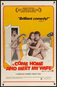 5y170 COME HOME & MEET MY WIFE 1sh '74 Mario Monicelli's Romanzo popolare, Ugo Tognazzi