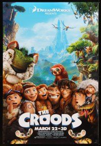 5y193 CROODS style C advance DS 1sh '13 cool image from CG prehistoric adventure comedy!