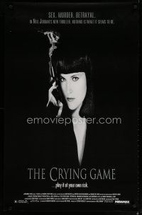 5y196 CRYING GAME 1sh '92 Neil Jordan classic, great image of Miranda Richardson with smoking gun!