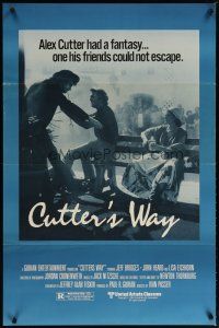 5y200 CUTTER & BONE 1sh '81 Jeff Bridges saw the killer, one-eyed John Heard knew the motive!