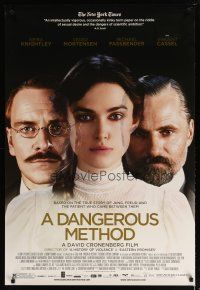 5y204 DANGEROUS METHOD DS 1sh '11 Keira Knightley, Viggo Mortensen, Michael Fassbender