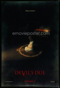 5y225 DEVIL'S DUE style A teaser DS 1sh '14 Zach Gilford, Allison Miller, fear is born!