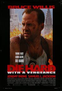 5y230 DIE HARD WITH A VENGEANCE style C DS 1sh '95 Bruce Willis, Jeremy Irons, Samuel L. Jackson