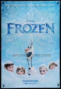 5y305 FROZEN advance DS 1sh '13 voices of Kristen Bell, Alan Tudyk, cool image!