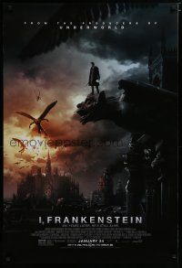 5y393 I, FRANKENSTEIN advance DS 1sh '14 Aaron Eckhart, Bill Nighy, he's still alive!