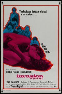 5y415 INVASION 1sh '70 Michel Piccoli, Lisa Gastoni, Mariangela Melato!