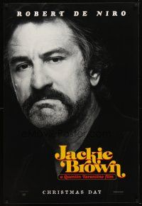 5y422 JACKIE BROWN teaser 1sh '97 Quentin Tarantino, cool close-up of Robert De Niro!