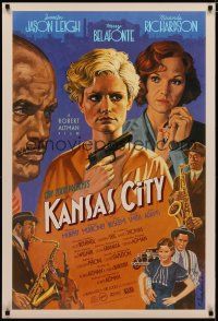 5y434 KANSAS CITY DS int'l 1sh '96 Altman, Tanenbaum art of sexy Jennifer Jason Leigh & cast!