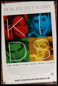 5y437 KIDS 1sh '95 Larry Clark, Leo Fitzpatrick, Chloe Sevigny, Rosario Dawson, AIDS, teens!