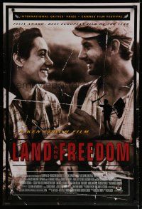 5y447 LAND & FREEDOM DS 1sh '95 Spanish Civil War movie directed by Ken Loach!