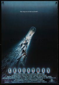 5y464 LEVIATHAN 1sh '89 Peter Weller, deep ocean monster sci-fi!