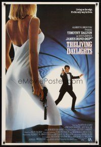 5y475 LIVING DAYLIGHTS int'l 1sh '87 Timothy Dalton as James Bond & sexy Maryam d'Abo with gun!