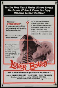 5y492 LOVERS ECSTASY 1sh '71 Anatomie des Liebesaktes, see it with someone you make love with!