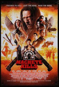 5y494 MACHETE KILLS advance DS 1sh '13 Danny Trejo, Michelle Rodriguez, introducing Carlos Estevez!