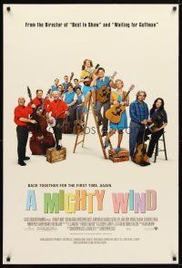 5y524 MIGHTY WIND DS 1sh '03 Christopher Guest, Eugene Levy, Harry Shearer, folk music comedy!