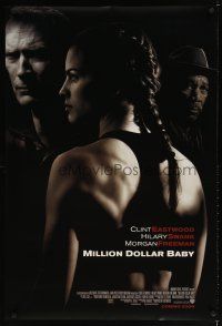 5y526 MILLION DOLLAR BABY int'l advance DS 1sh '04 Clint Eastwood, boxer Hilary Swank, Freeman!