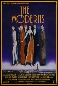 5y535 MODERNS 1sh '88 Alan Rudolph, Keith Carradine, art of trendy 1920s people by Keith Carradine!